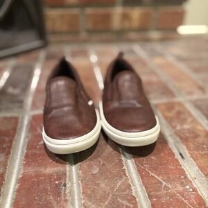 Old Navy Faux Leather Toddler Boy Slip On Leather Loafers Size 10